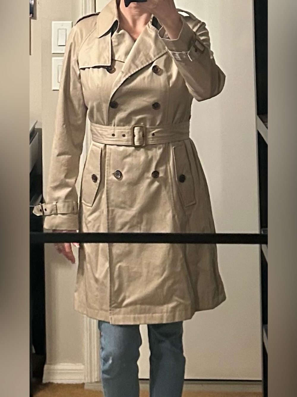 Banana Republic Double-Breasted Trench Coat with Belt - Fall ‘10 Collection